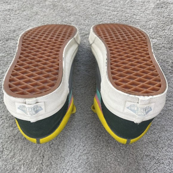 Vans Shoes Womens 8 Mens 6.5 Old Skool Skate Sneakers Neon Multicolor Colorblock - Picture 8 of 13